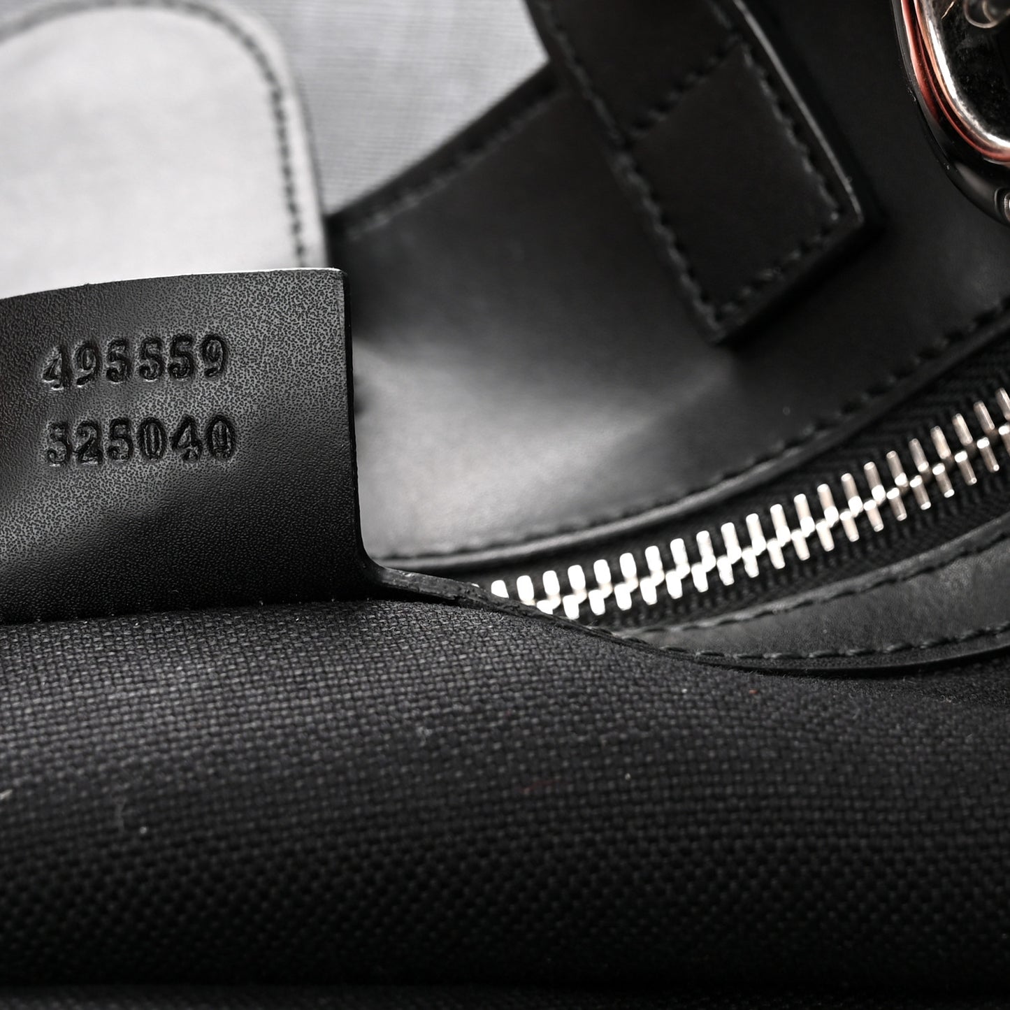 Soft GG Supreme Monogram Appia Calfskin Web Vertical Tote Black