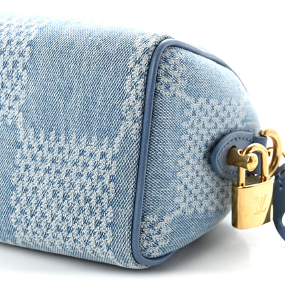 Louis Vuitton Damier Denim 3D Speedy Bandouliere 18 Denim Blue 8 of 9
