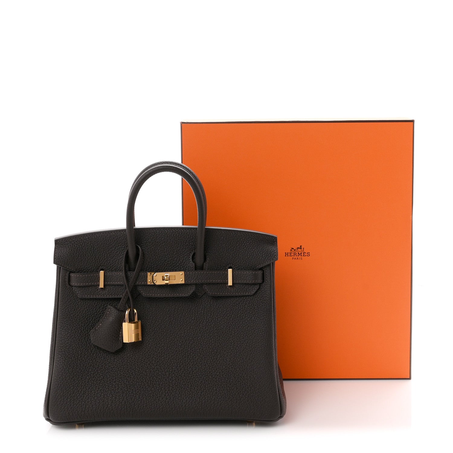 Hermes Togo Birkin 25 Bai Brun 11 of 11