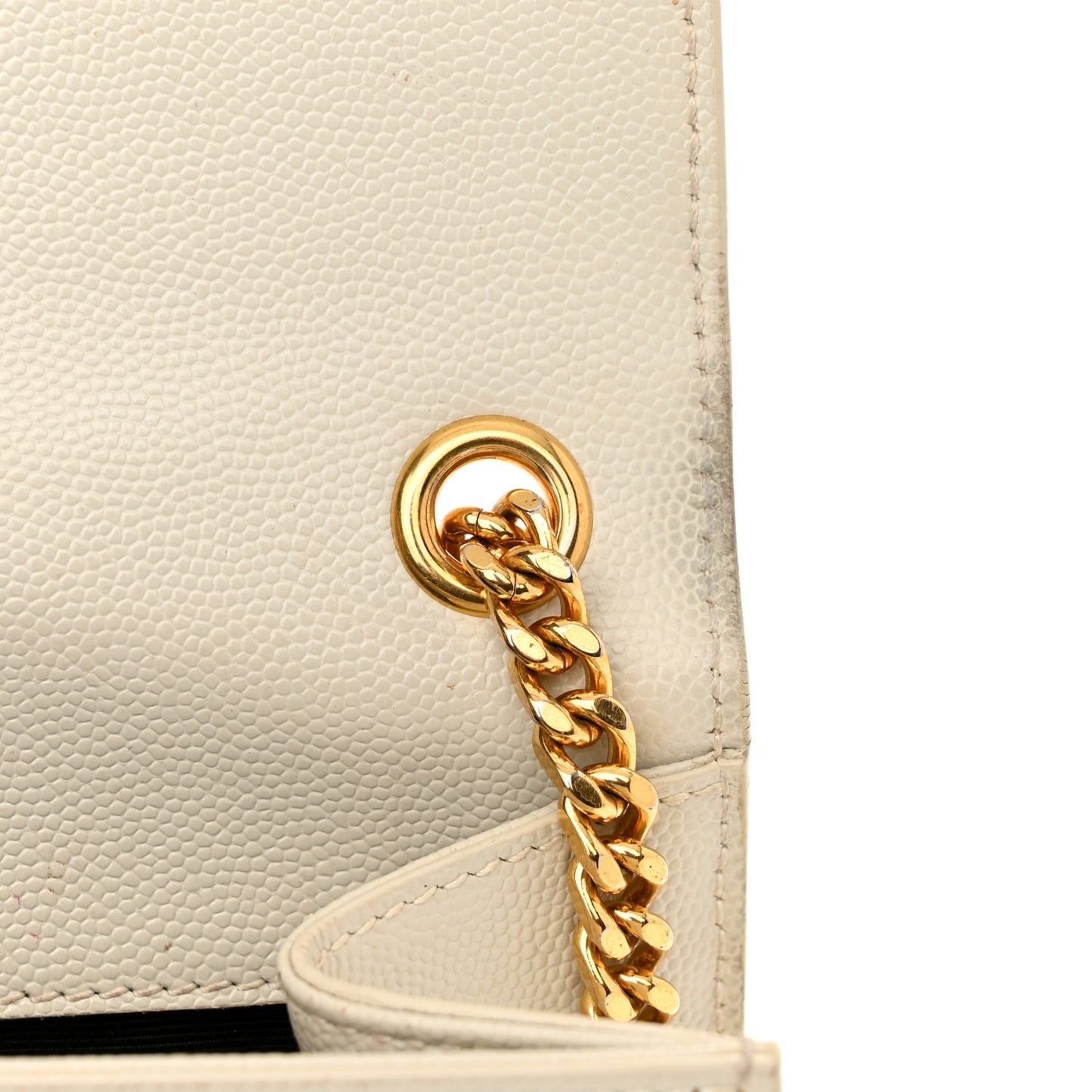Grain De Poudre Small Monogram Kate Satchel Blanc Vintage