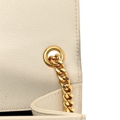 Saint Laurent Grain De Poudre Small Monogram Kate Satchel Blanc Vintage 11 of 16