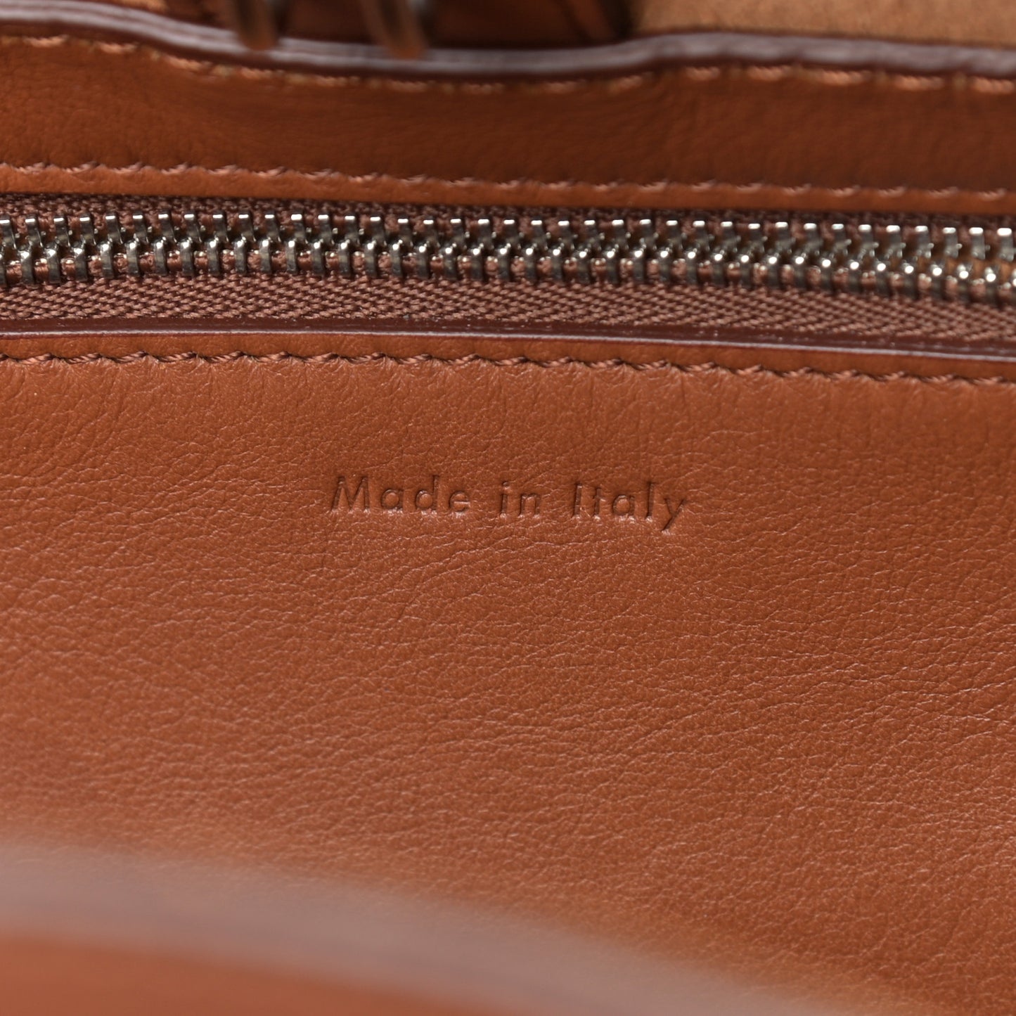 Smooth Calfskin Small Long Strap Big Bag Tan