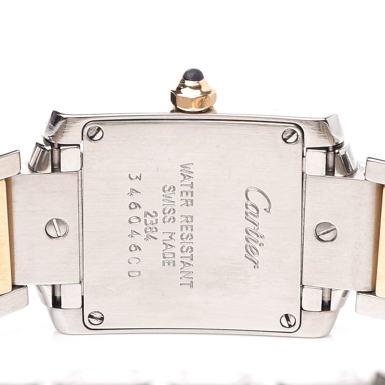 Cartier Stainless Steel 18K Yellow Gold 20mm Tank Francaise Quartz Watch 5 of 10