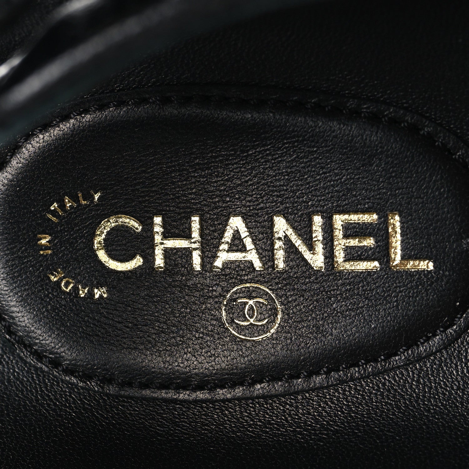 Chanel Grained Calfskin Velcro Dad Sandals 39.5 Black 9 of 10