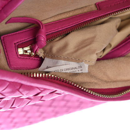 Bottega Veneta Nappa Intrecciato Medium Veneta Hobo Fuchsia 9 of 11
