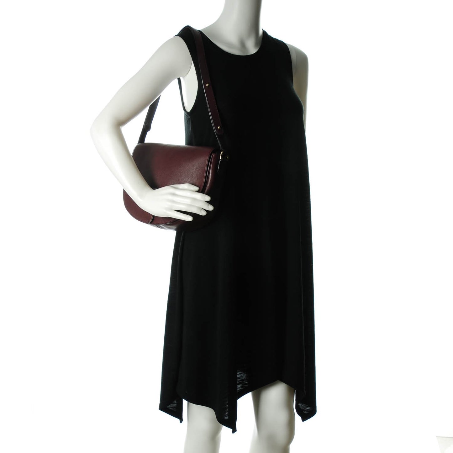 Soft Small Grain Tessie Satchel Oxblood