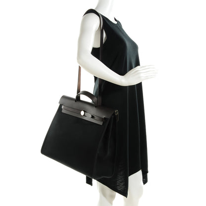Hermes Toile Vache Hunter Herbag Zip 39 MM Black 2 of 14