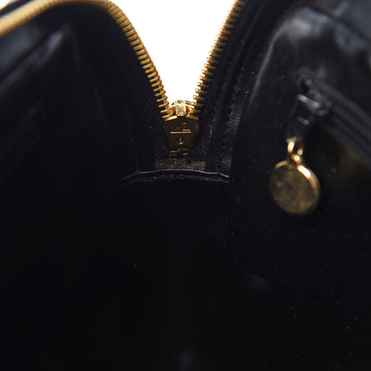 Chanel Lambskin Chevron Quilted Shoulder Bag Black 15 of 15