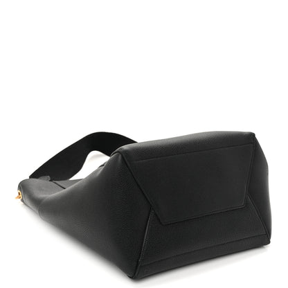 Celine Soft Grained Calfskin Sangle Bucket Bag Black 4 of 9