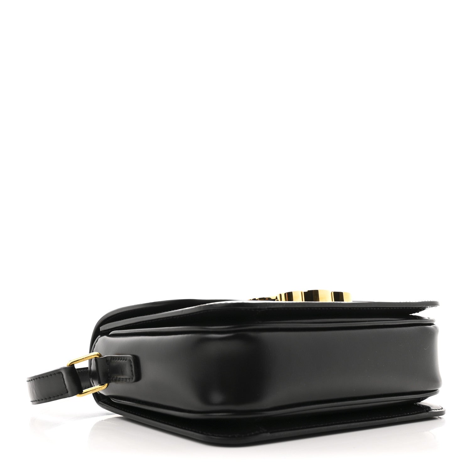 Celine Shiny Calfskin Teen Triomphe Black 4 of 10