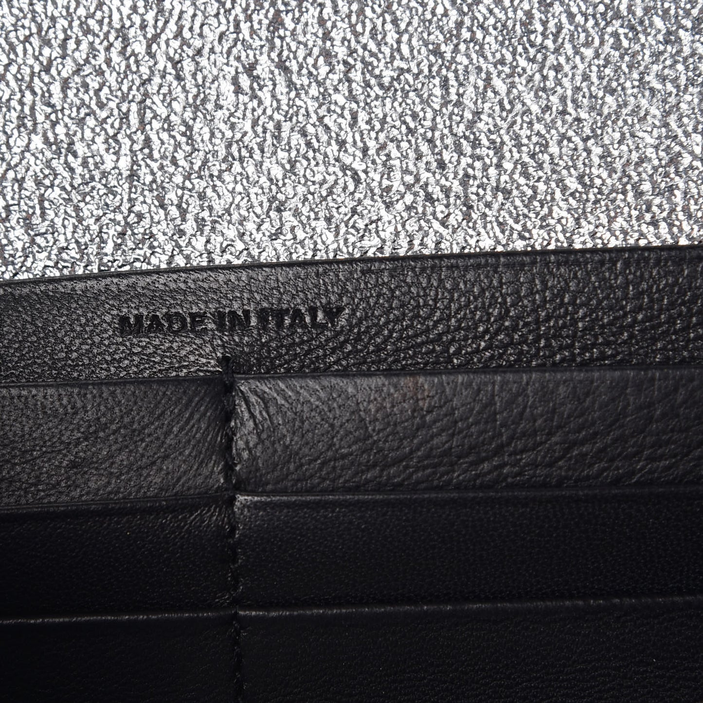 Grain De Poudre Classic Monogram Cassandre Wallet Silver