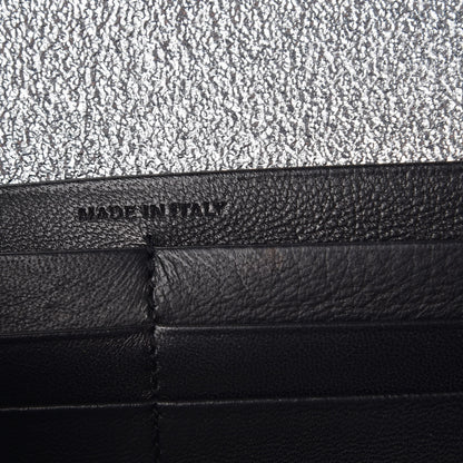Saint Laurent Grain De Poudre Classic Monogram Cassandre Wallet Silver 7 of 7