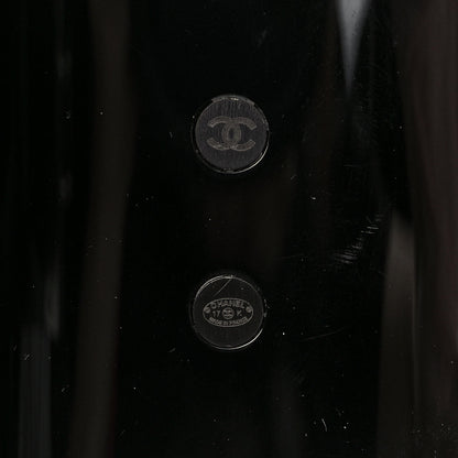 Chanel Resin Crystal Pearl CC Cuff Black 4 of 7