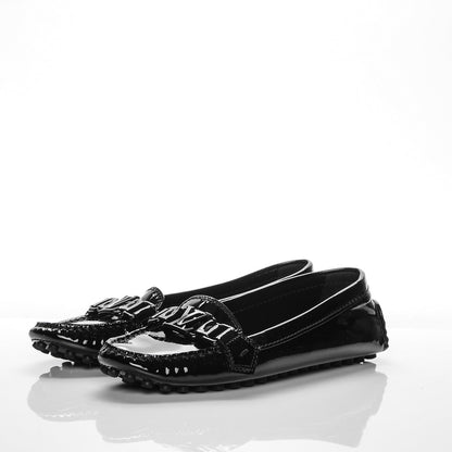 Louis Vuitton Patent Calfskin Oxford Loafers 36 Black 3 of 7