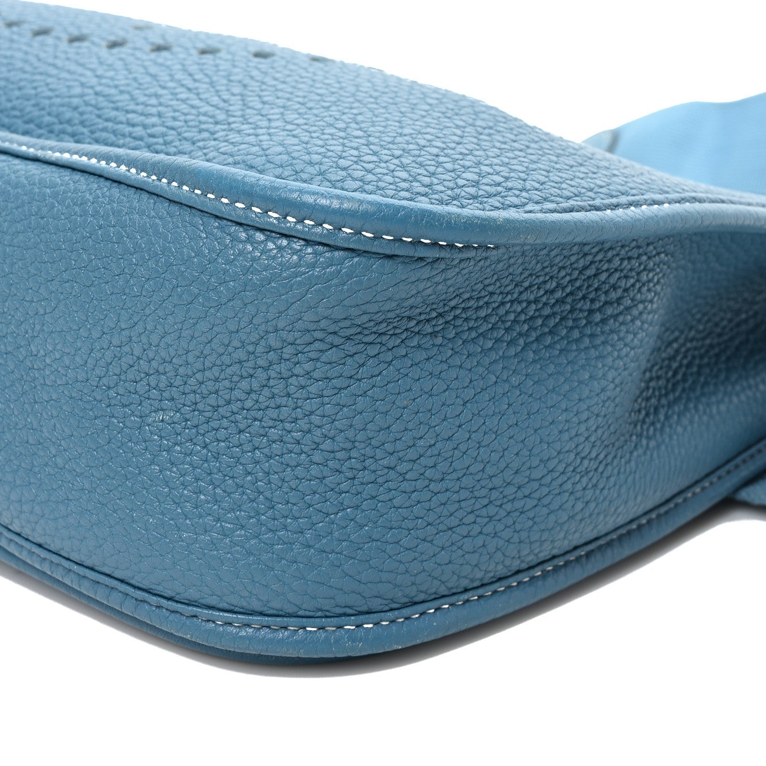 Hermes Taurillon Clemence Evelyne III GM Blue Jean 10 of 10