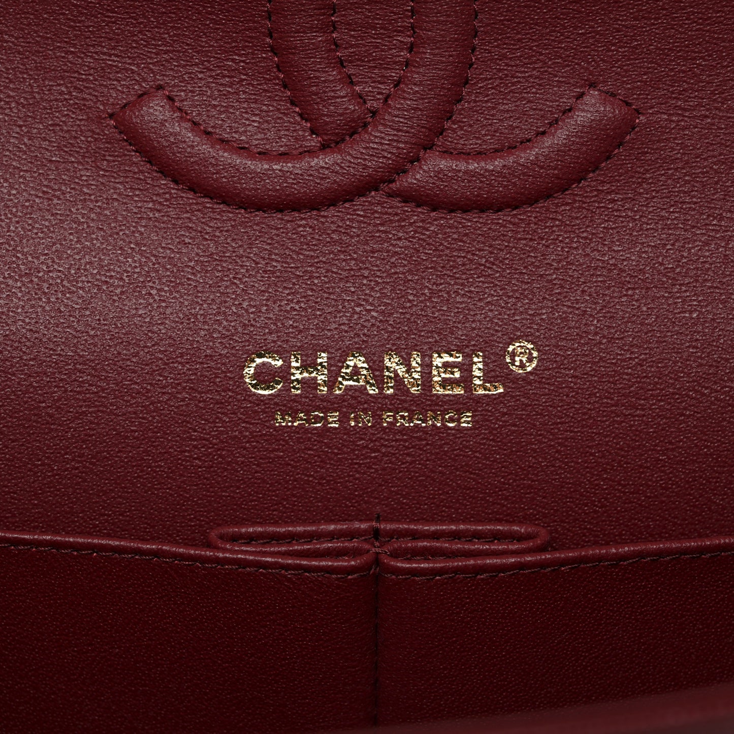 Caviar Quilted Medium Double Flap Red