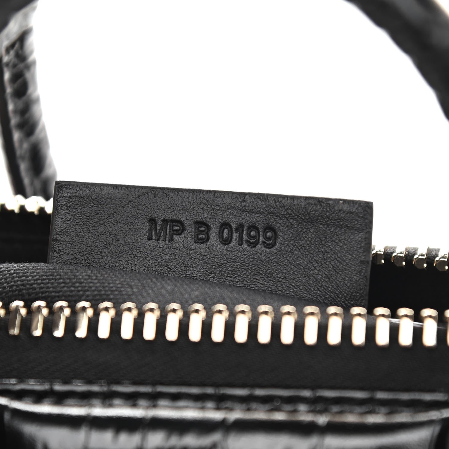 Givenchy Calfskin Crocodile Embossed Mini Antigona Black 7 of 11