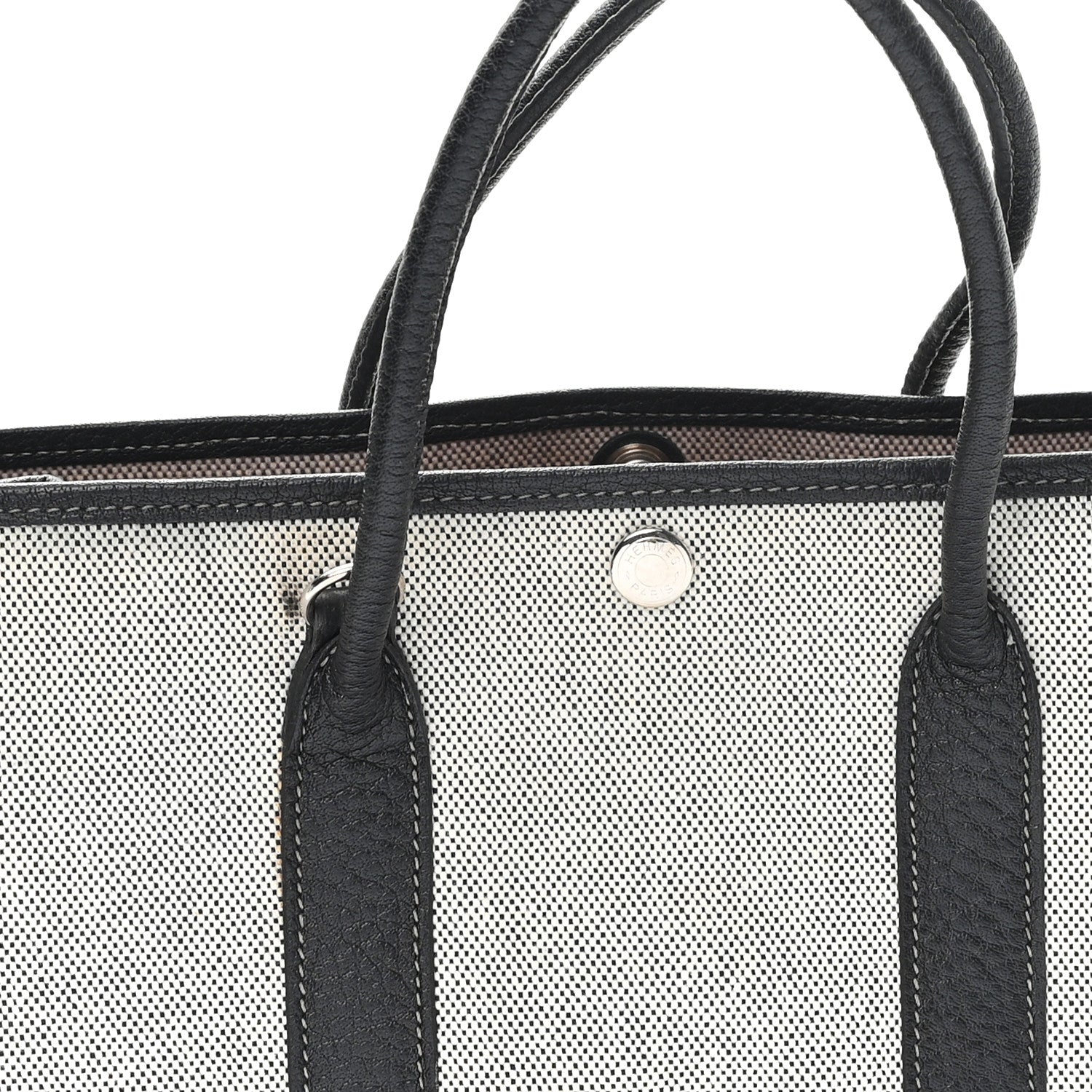 Hermes Buffle Skipper Toile Garden Party 30 TPM Black 8 of 11