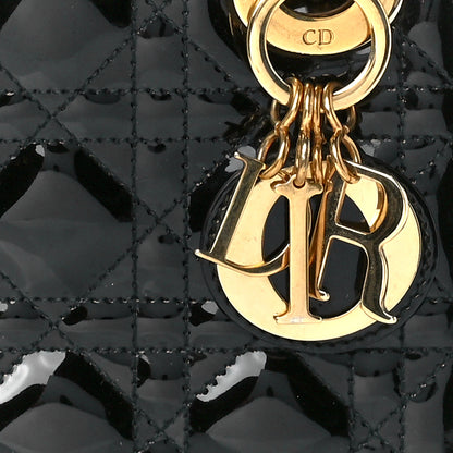Christian Dior Patent Cannage Mini Lady Dior Black 8 of 10