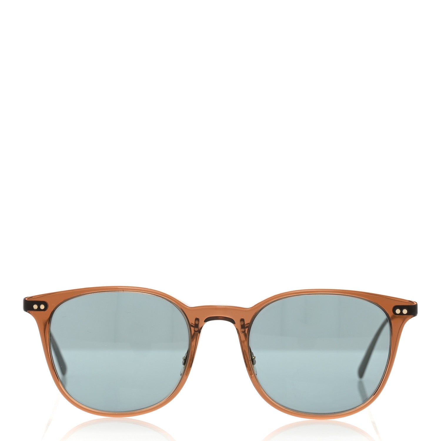 Oliver Peoples Acetate Metal Gerardo Sunglasses Dark Auburn Antique Gold Indigo Photochromic 2 of 7