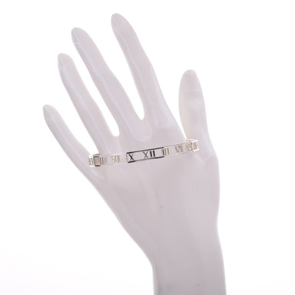 Tiffany Sterling Silver Narrow Atlas Open Bangle Bracelet 2 of 4