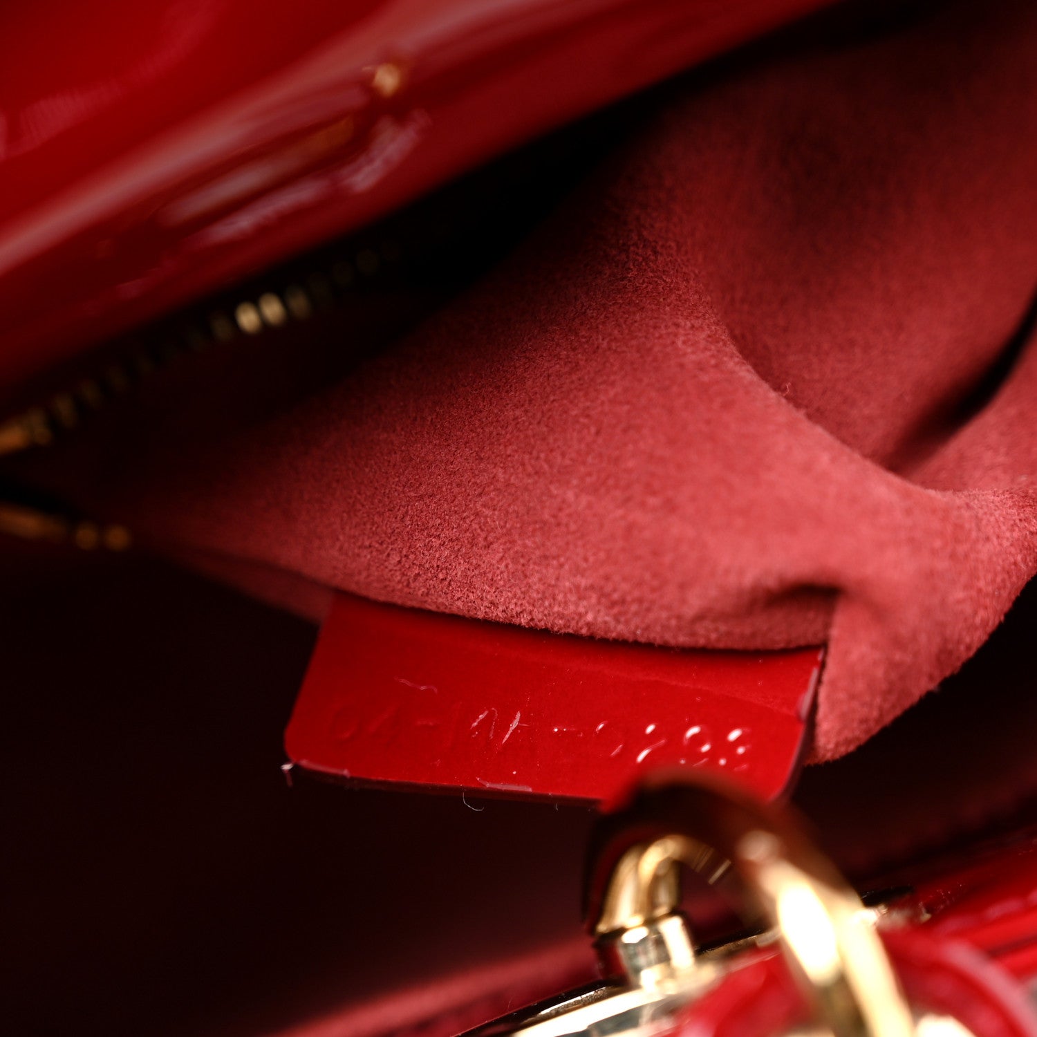 Christian Dior Patent Cannage Small Lady Dior Cherry Red 8 of 11