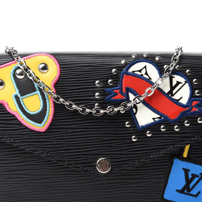 Louis Vuitton Epi LV Stories Pochette Felicie Black 11 of 11