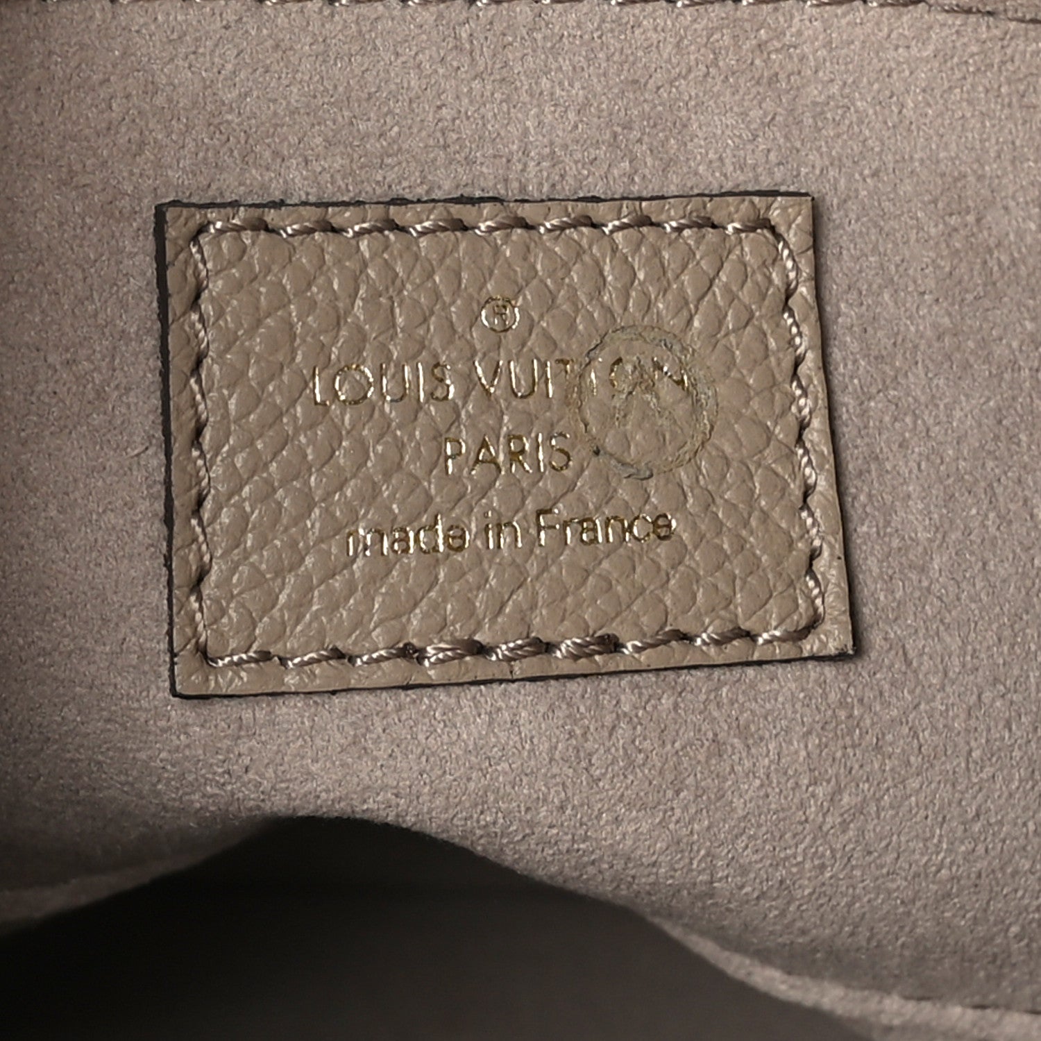 Louis Vuitton Empreinte Monogram Giant Bagatelle NM Tourterelle Creme 6 of 8