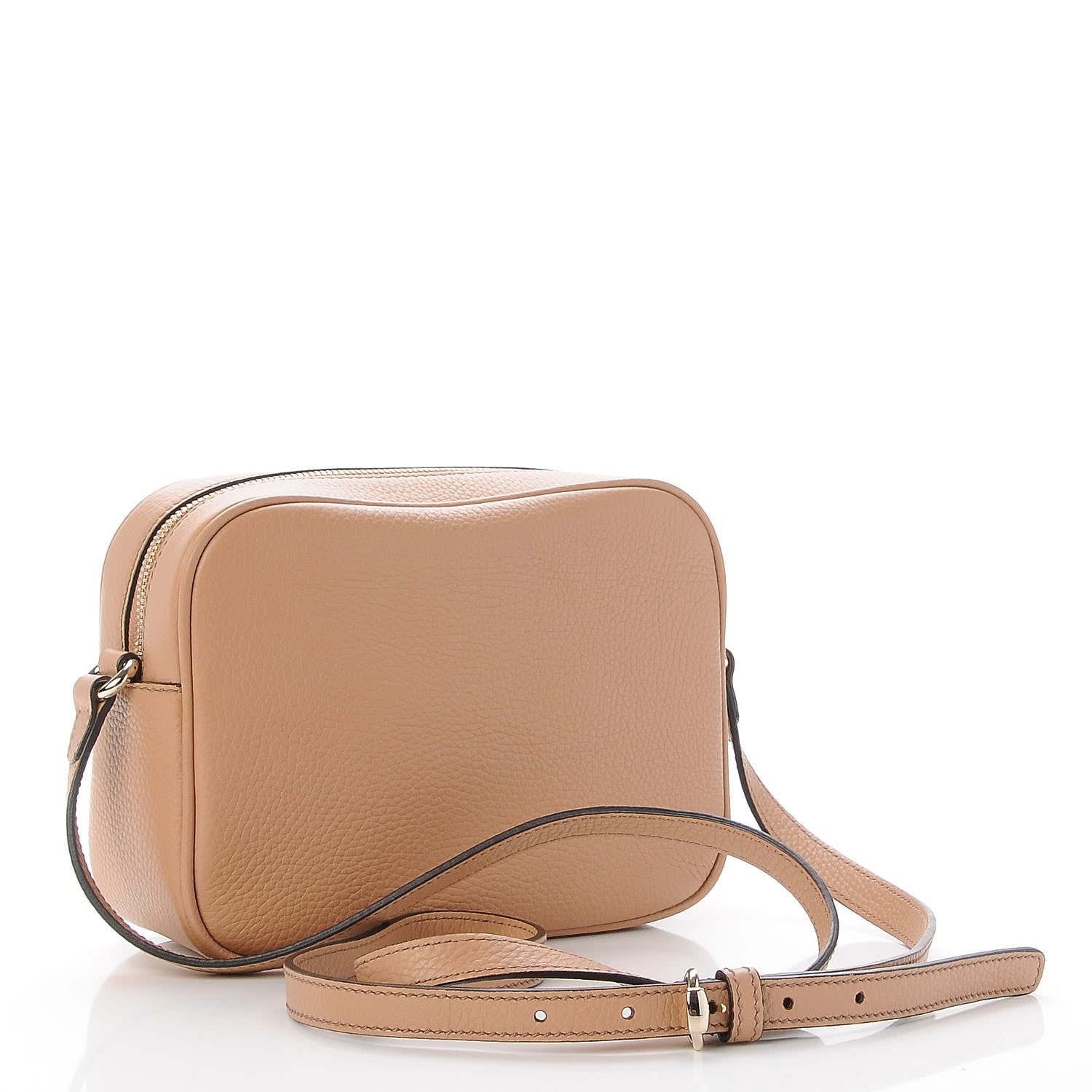 Gucci Pebbled Calfskin Small Soho Disco Bag Rose Beige 3 of 8