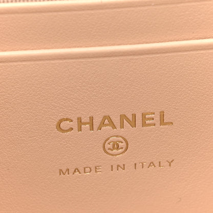 Chanel Caviar Quilted Top Handle Slim Vanity With Chain Beige 6 of 11