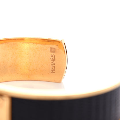 Hermes Lizard Kelly Cuff Black 4 of 4