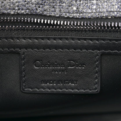 Christian Dior Tweed Macrocannage Medium Caro Bag Black 6 of 10
