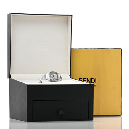 Fendi Stainless Steel Mother of Pearl 28mm Fendi My Way Tonneau Quartz Watch 5 of 5