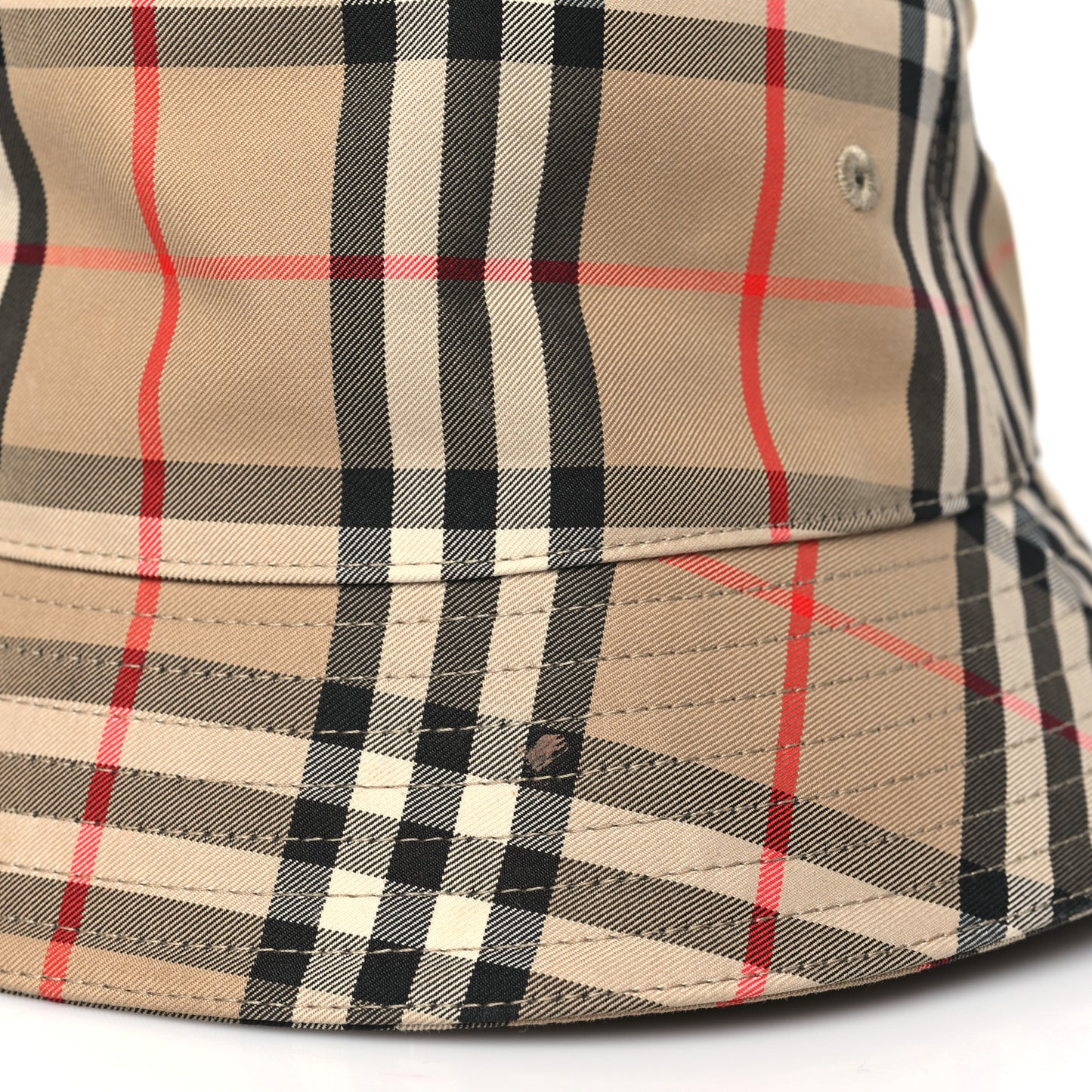 Technical Cotton Vintage Check Bucket Hat M Archive Beige