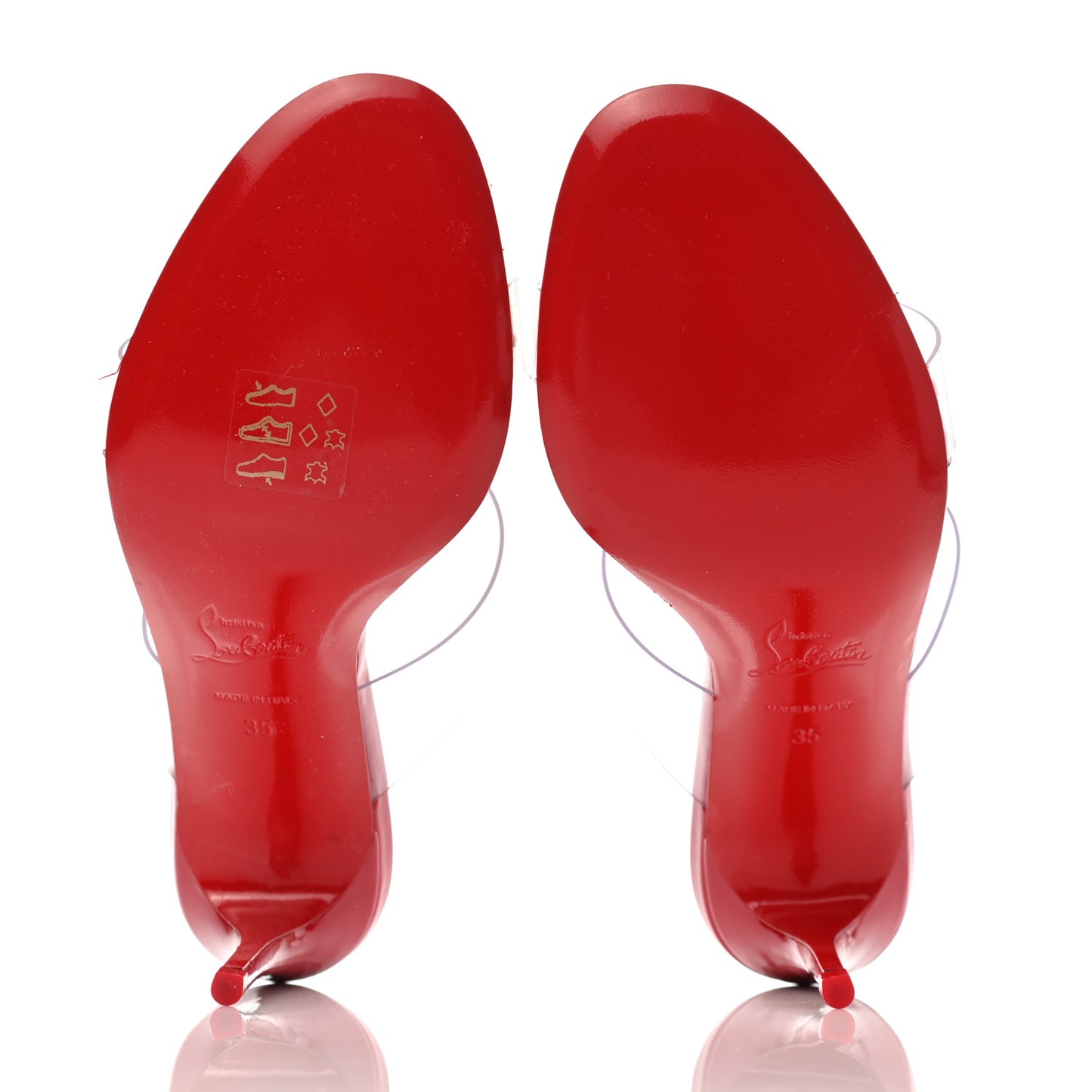 Patent PVC Just Nothing 85 Slide Sandals 35 Red