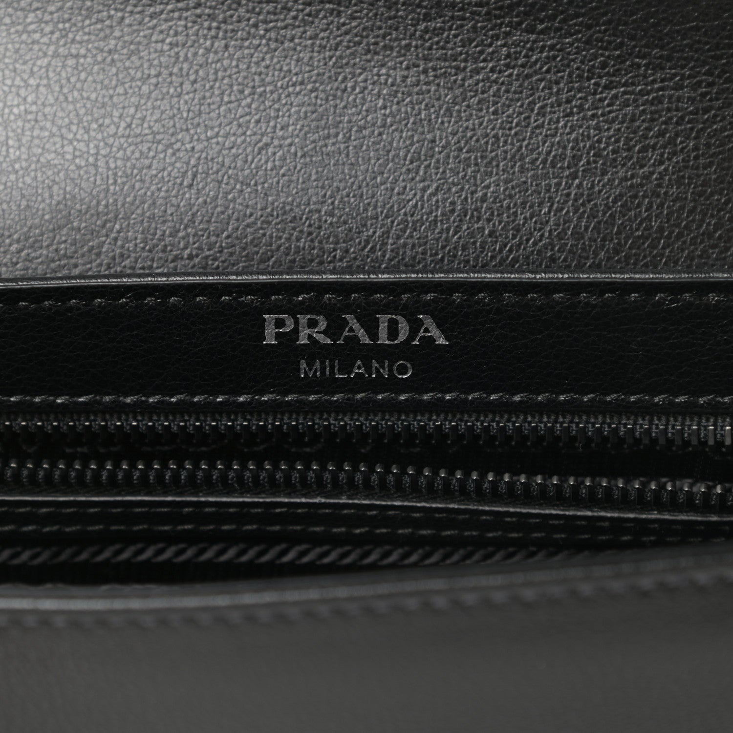 Prada Glace Calfskin Studded Crossbody Black 6 of 12