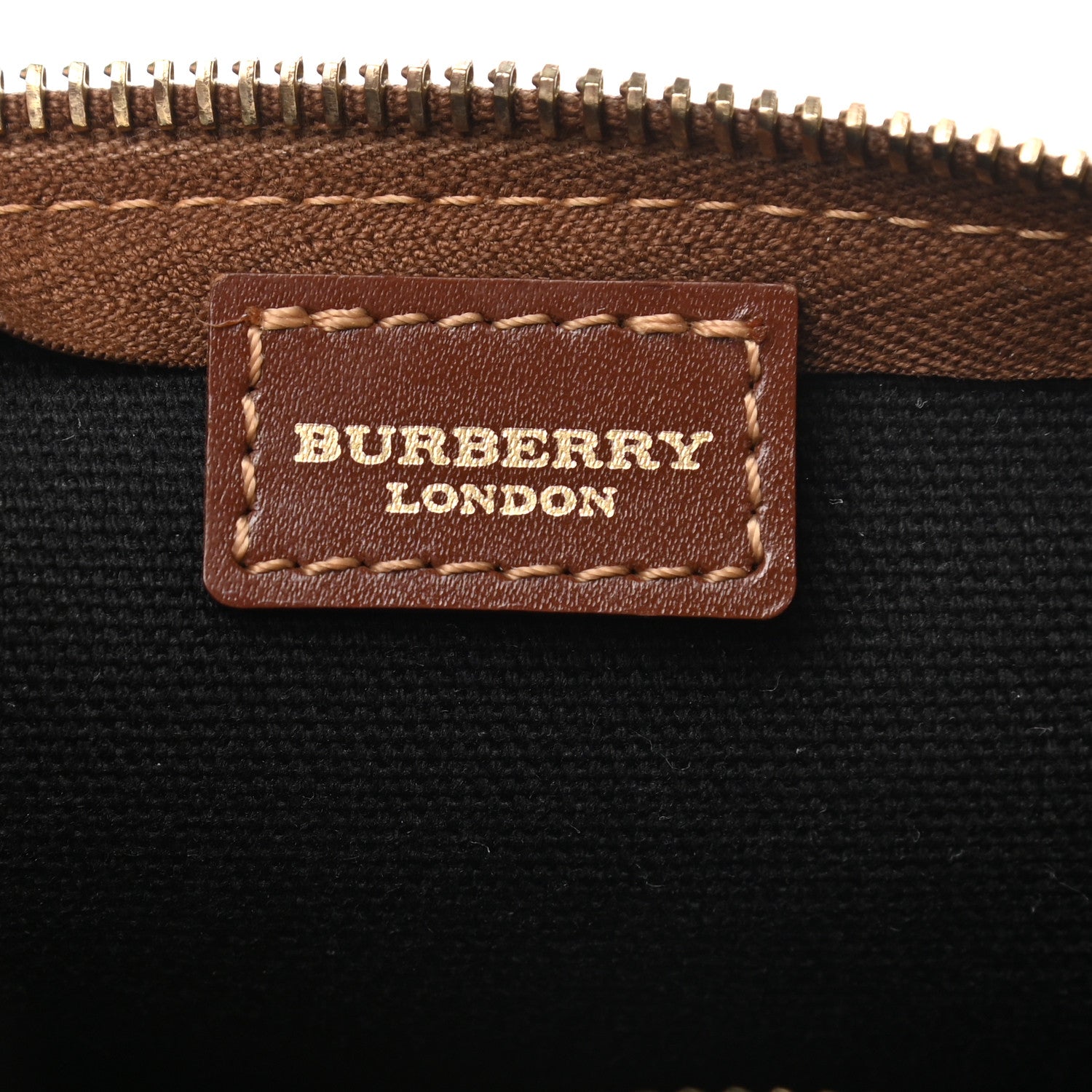 Burberry Haymarket Check Pochette Tan 7 of 10