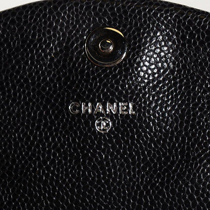Chanel Caviar Half Moon Wallet On Chain WOC Black 6 of 8