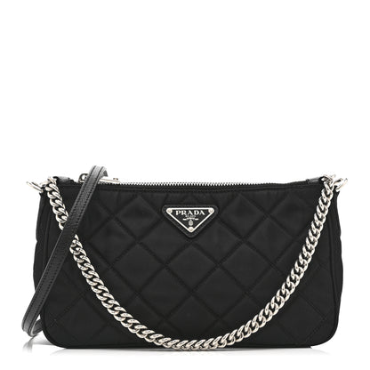 Prada Nylon Tessuto Impuntu Quilted Crossbody Bag Black 1 of 10