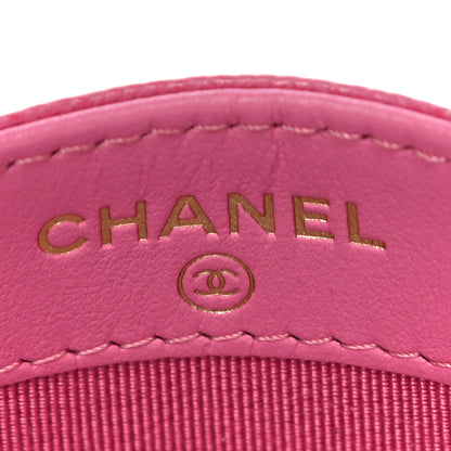 Chanel Caviar Quilted Card Holder Pink 6 of 14