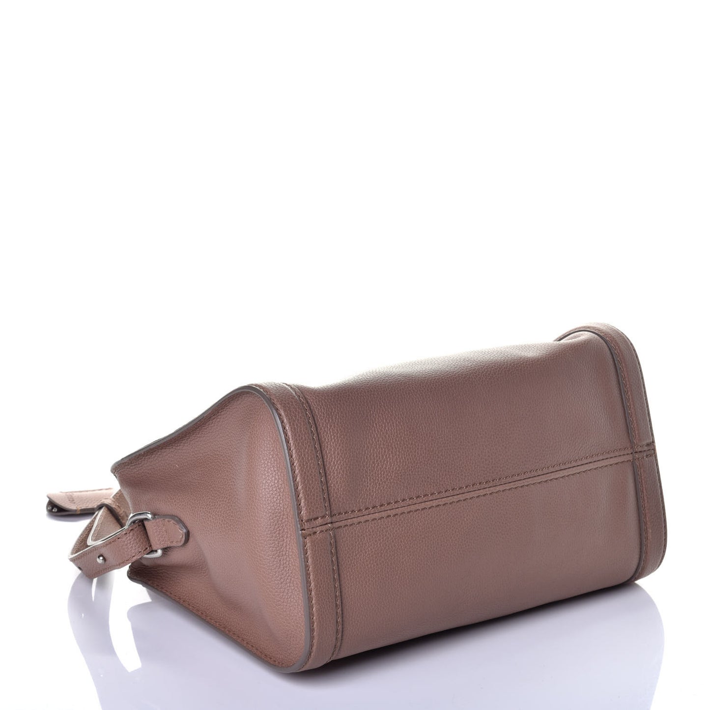 Pebbled Calfskin Small Skull Padlock Zip Around Tote Coco