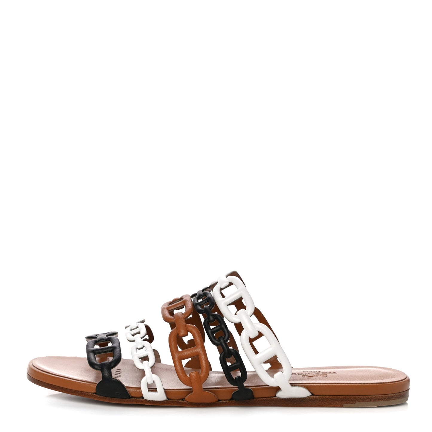 Nappa Thalassa Sandals 37 Camel Black White