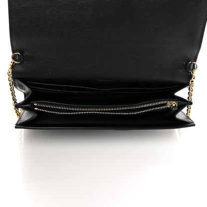 Saint Laurent Calfskin Monogram Belle de Jour Chain Clutch Black 5 of 10