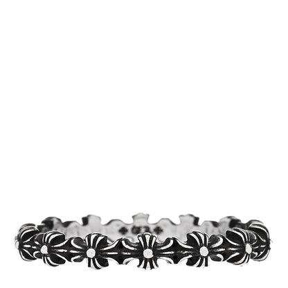 Chrome Hearts Sterling Silver Tiny E Plus Band Ring 63 10.25 1 of 5