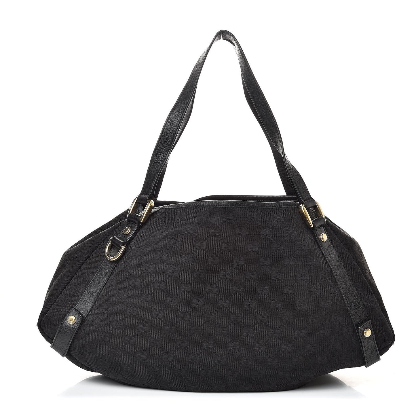 Monogram Medium Abbey Shoulder Bag Black