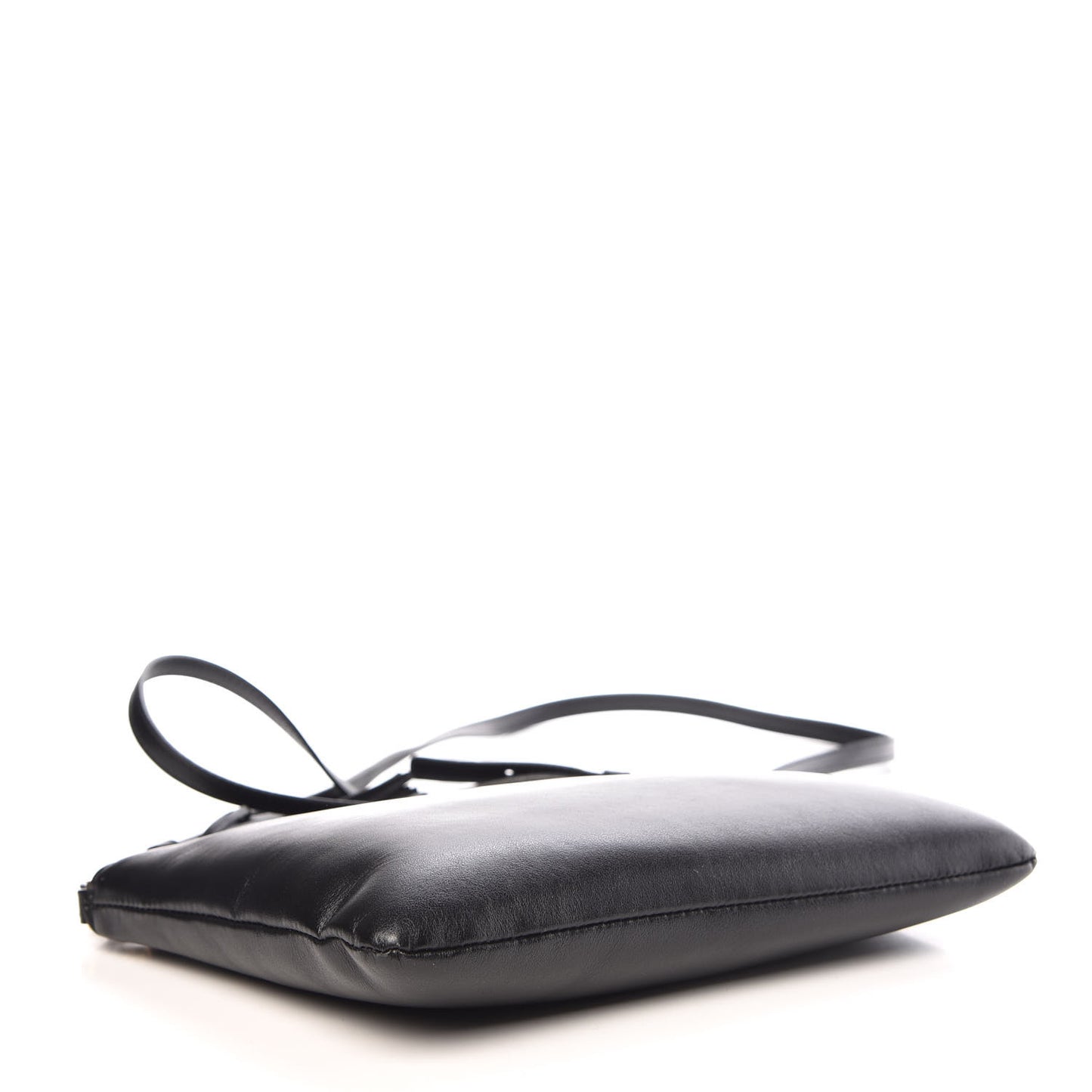 Calfskin Teen Monogram Crossbody Bag Black