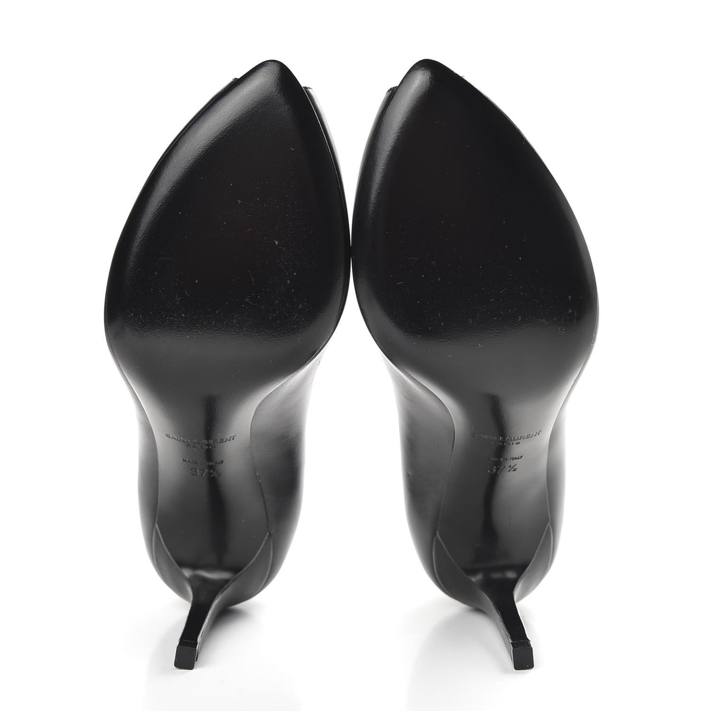 Calfskin Paris Peep Toe 80 Escarpin Pumps 37.5 Black