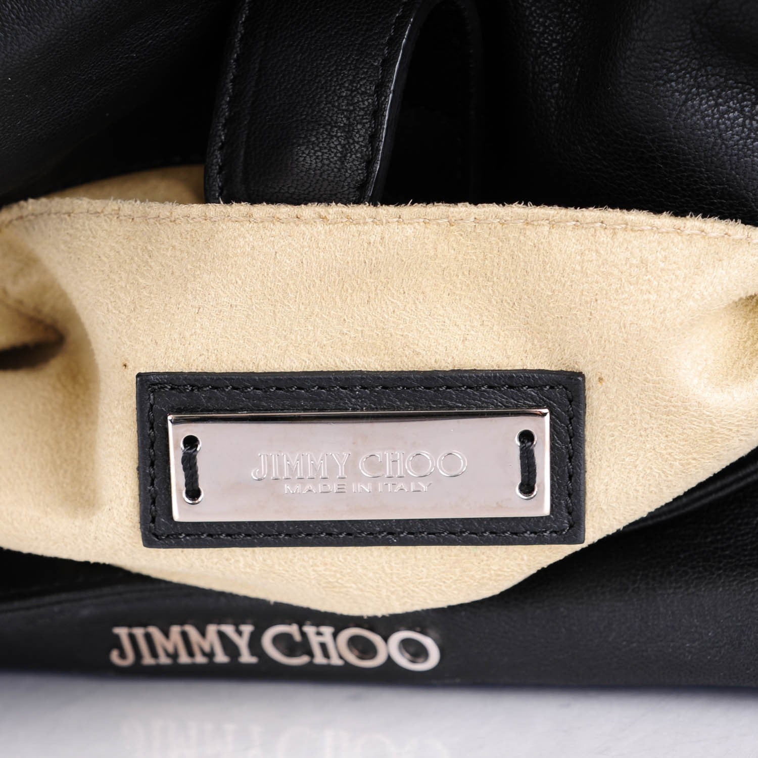 Jimmy Choo Goatskin Small Becka Biker Crossbody Bag Black 6 of 7