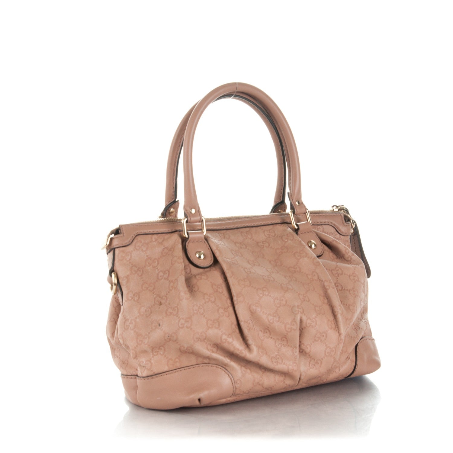 Gucci Guccissima Medium Sukey Top Handle Bag Dusty Rose 4 of 9