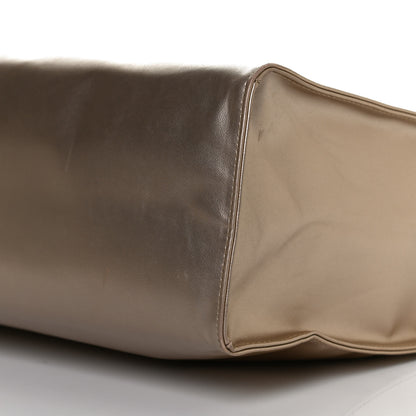 Telfar Metallic Vegan Leather Large Shopping Bag Gold 11 of 12